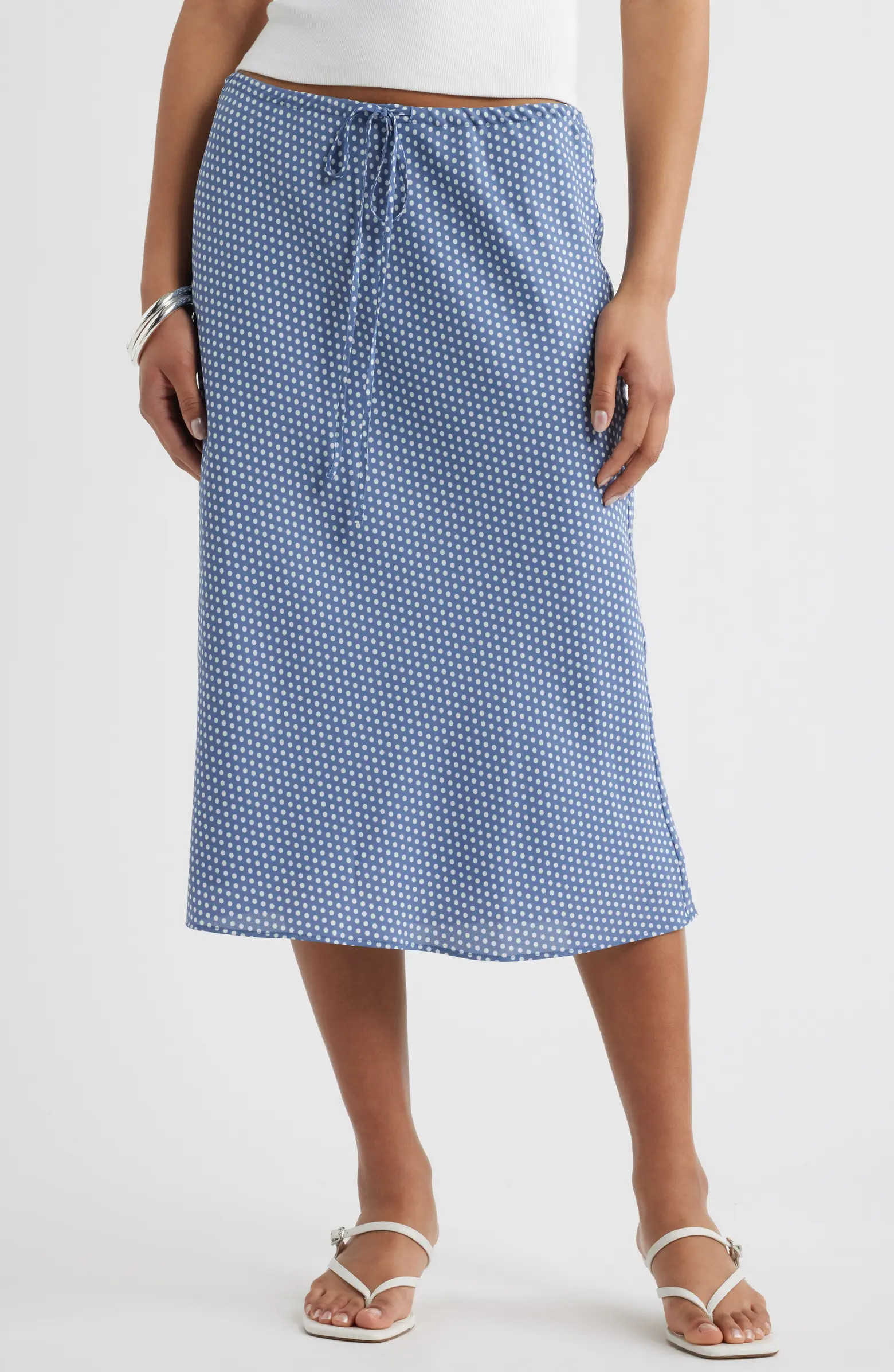 Open Edit Print Midi Skirt | Nordstrom | Nordstrom