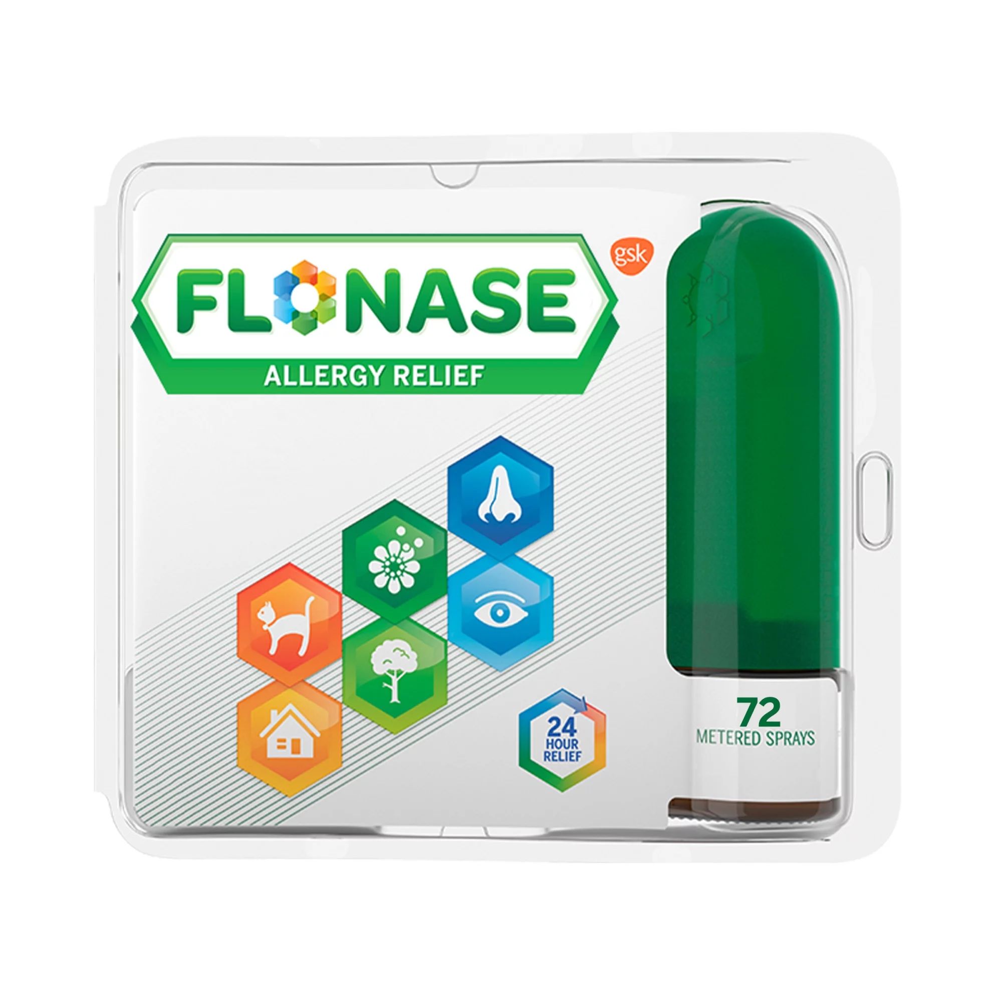 Flonase Allergy Relief 24 Hour Non-Drowsy Metered Nasal Spray, 72 Sprays | Walmart (US)