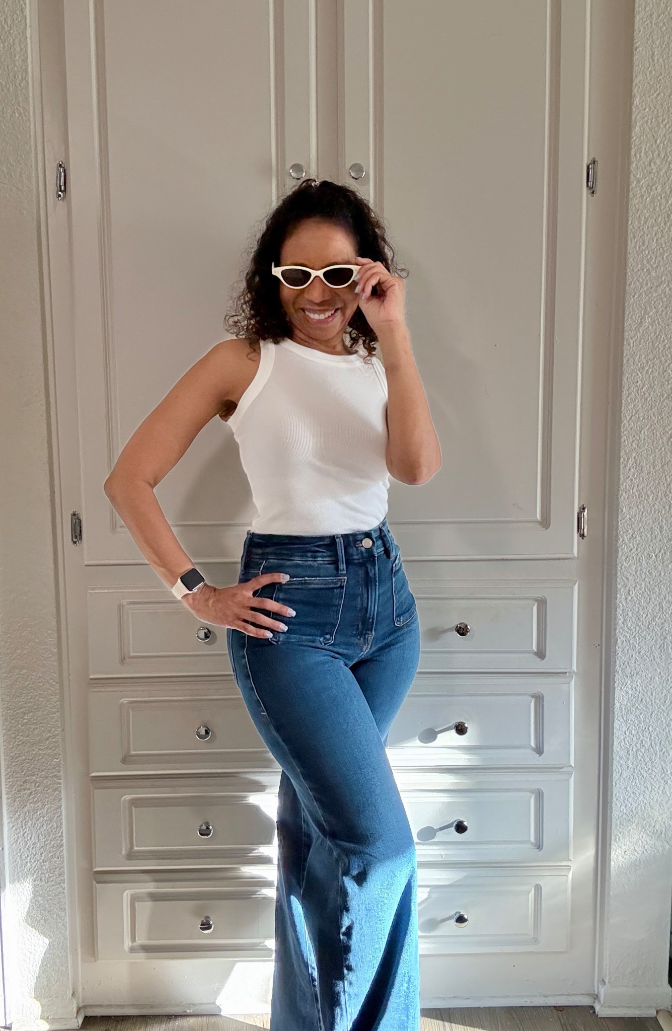 These jeans? On sale. And worth every penny. NSale = the best time to stock up on denim. Linking all my favorite jeans. #ModestFashion #ModestStyle #NSale