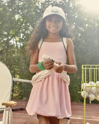 Girls Sleeveless Quick Dry Striped Active Bubble Dress - Club House - PINK | Gymboree | Gymboree