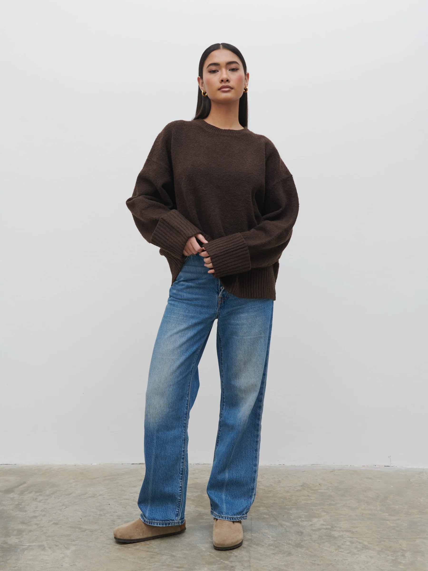Camille Oversized Borg Jumper | Pretty Lavish (UK)