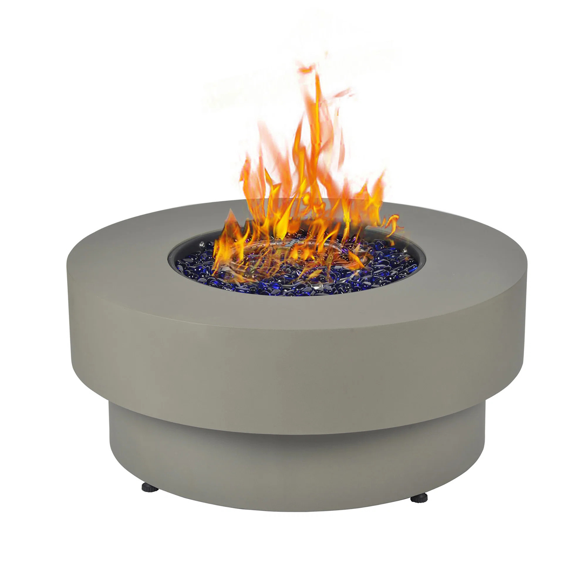Wrought Studio Brodie-Leigh 14.5" H x 32.5" W Steel Propane Outdoor Fire Pit Table, 50,000 BTU Ro... | Wayfair North America