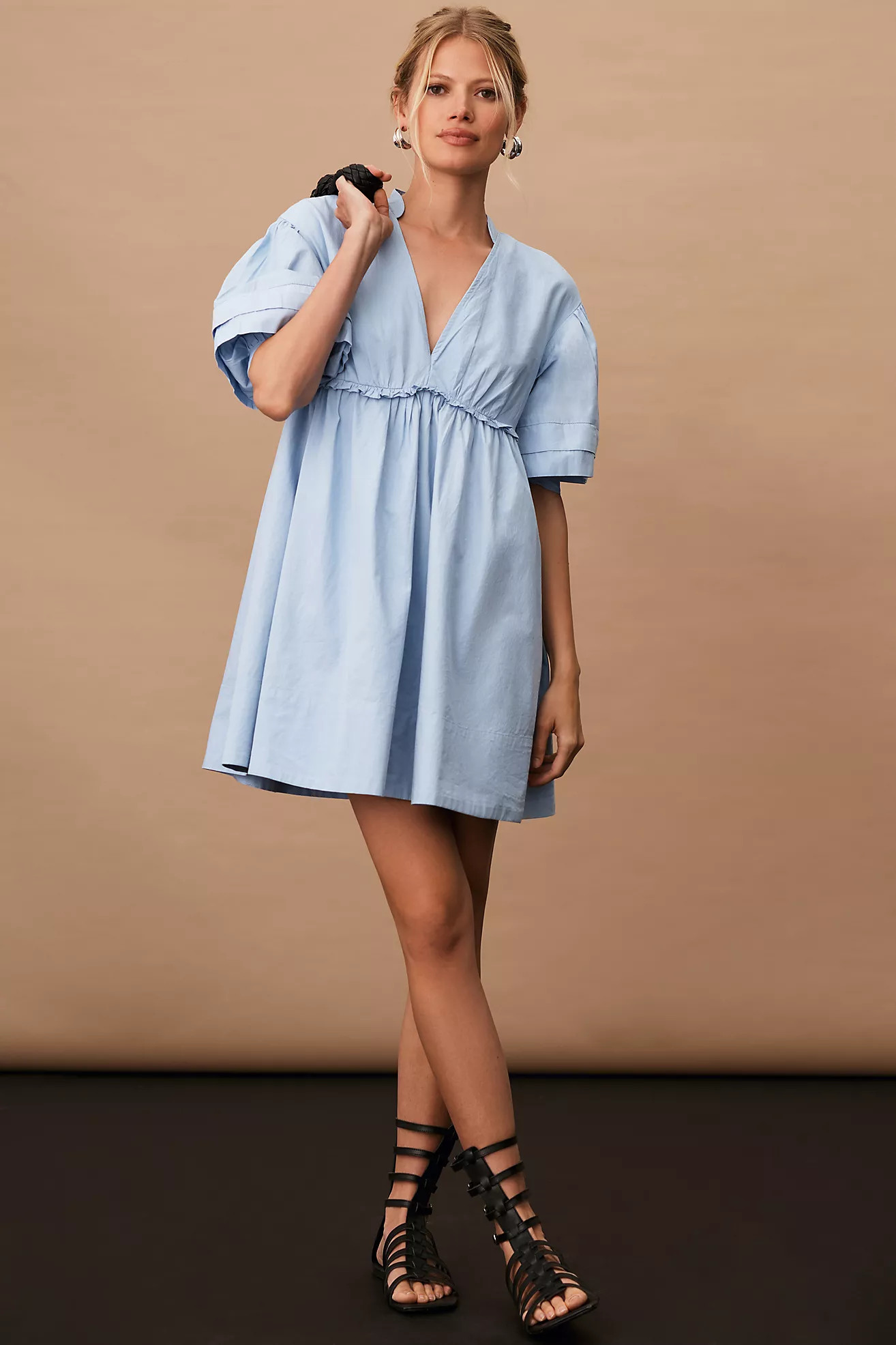 Maeve V-Neck Tunic Dress | Anthropologie (US)