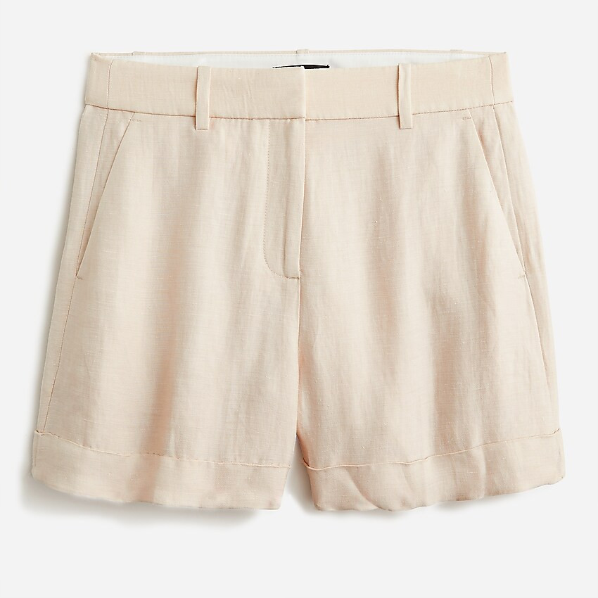 High-rise linen-cupro short | J. Crew US