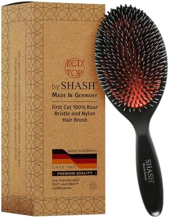 Since 1869 Hand Made In Germany - Nylon and 100% First Cut Boar Bristle Brush Suitable For Normal... | Amazon (US)