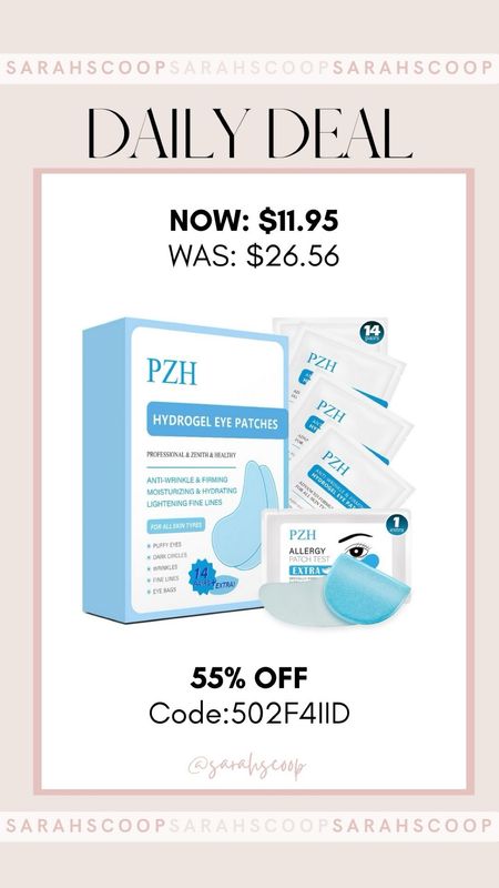 Say goodbye to tired, puffy eyes with these under-eye patch masks! Enjoy 55% off your purchase with Code: 502F4II. #Amazon #AmazonDeals #sale #deals #beauty #eyepatches

#LTKfindsunder50 #LTKbeauty #LTKsalealert