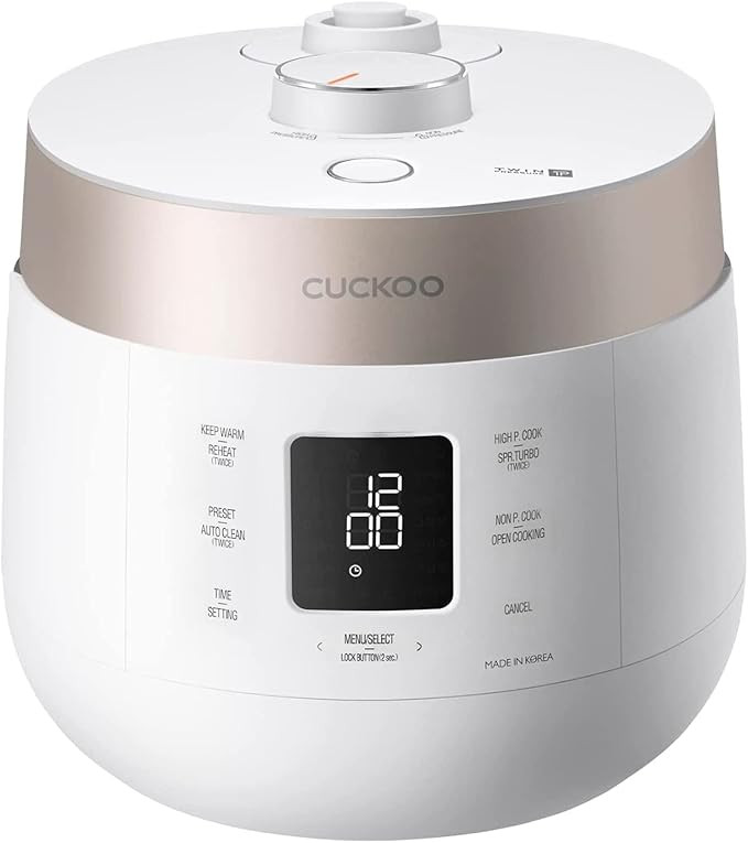 CUCKOO CRP-ST0609F | 6-Cup/1.5-Quart (Uncooked) Twin Pressure Rice Cooker & Warmer | 12 Menu Opti... | Amazon (US)