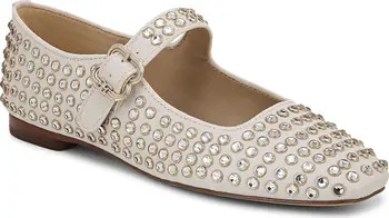Michaela Rhinestone Mary Jane Flat (Women) | Nordstrom Rack