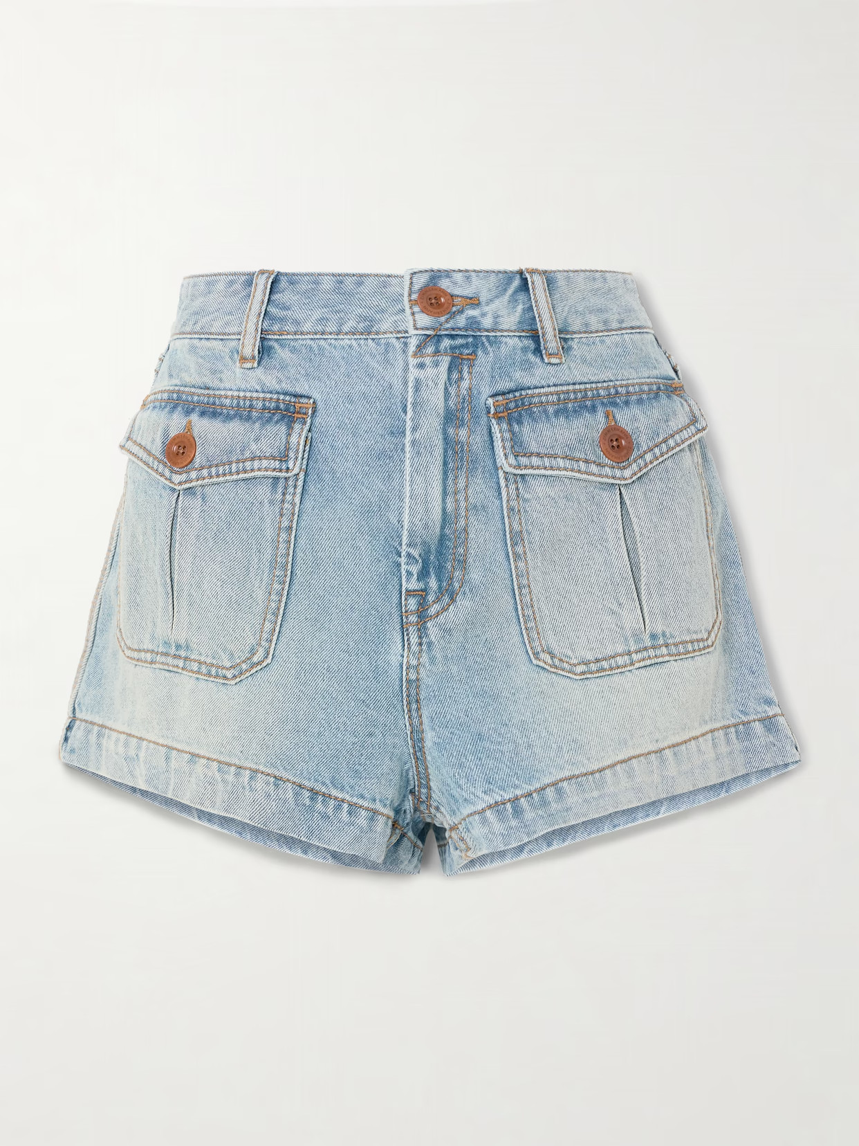 Zimmermann - Denim Shorts - Blue | NET-A-PORTER (US)