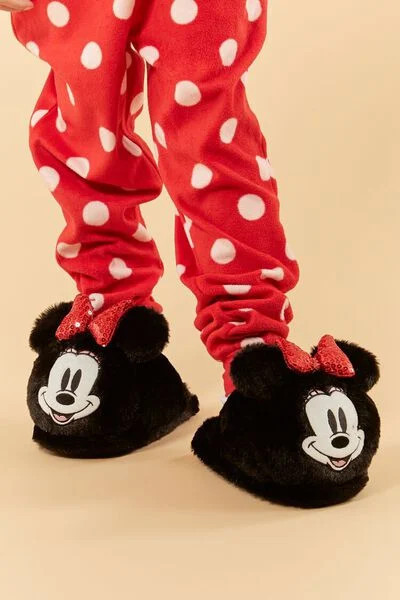 Girls Disney Minnie Mouse House Slippers (Kids) | Forever 21 | Forever 21 (US)