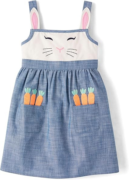 Gymboree Girls and Toddler Embroidered Sleeveless Skirtall Jumpers | Amazon (US)