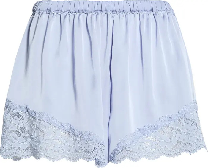 Meet Me in the Middle Lace Trim Tap Shorts | Nordstrom