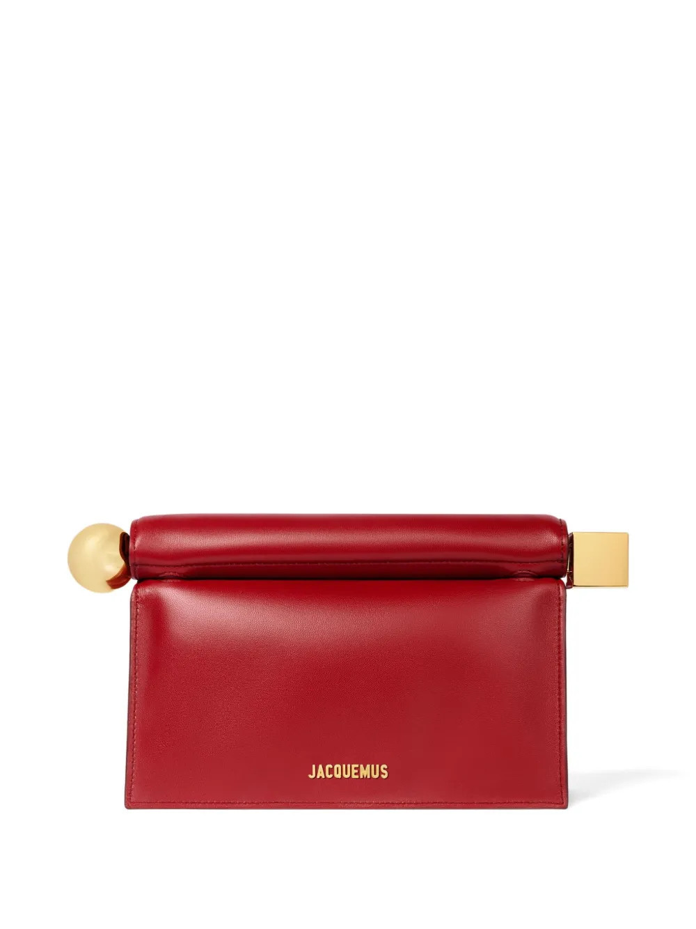 Jacquemus The Rond Carré clutch bag - Red | Farfetch Global