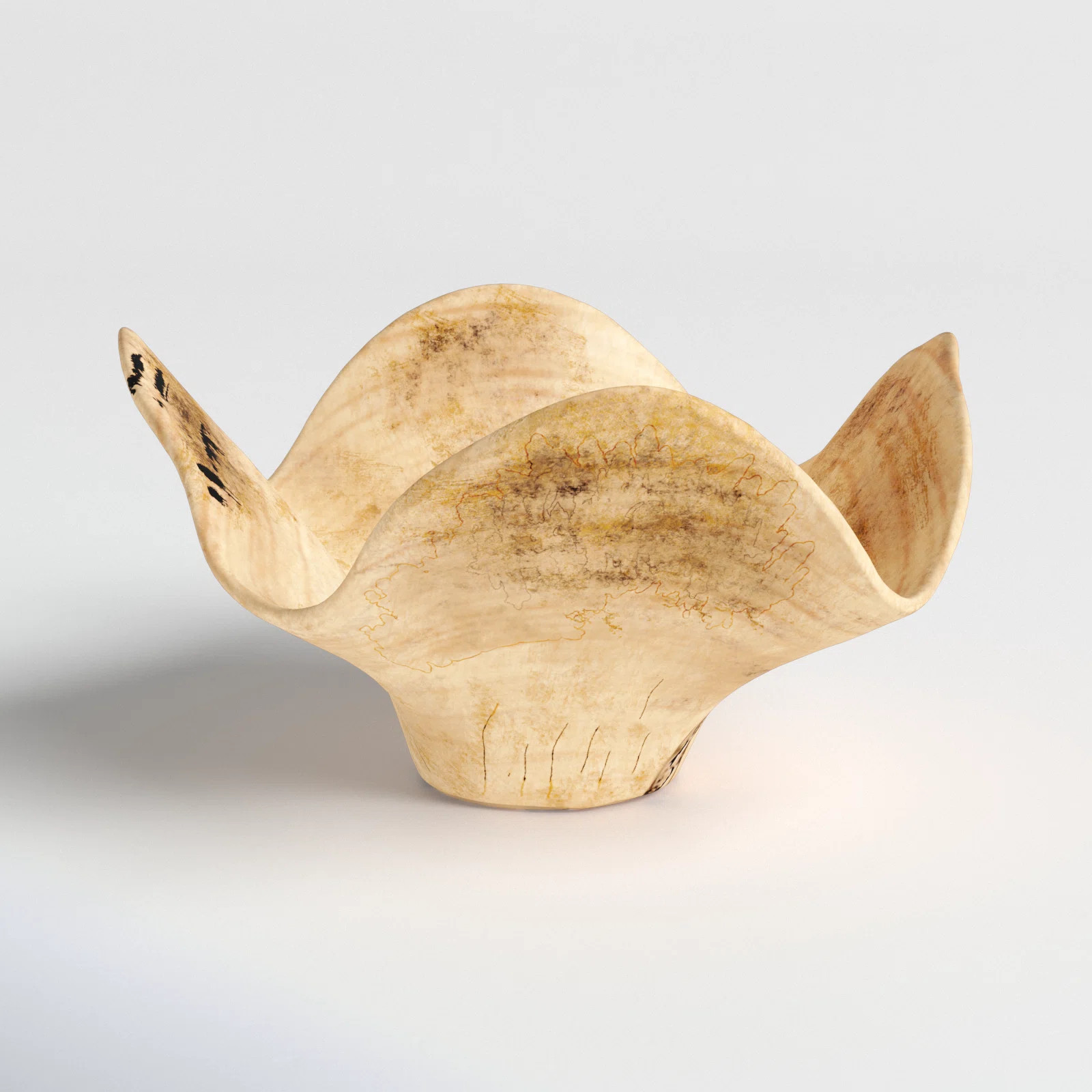 Birch Lane™ Arata Wood Abstract Decorative Bowl in Beige & Reviews | Wayfair | Wayfair North America