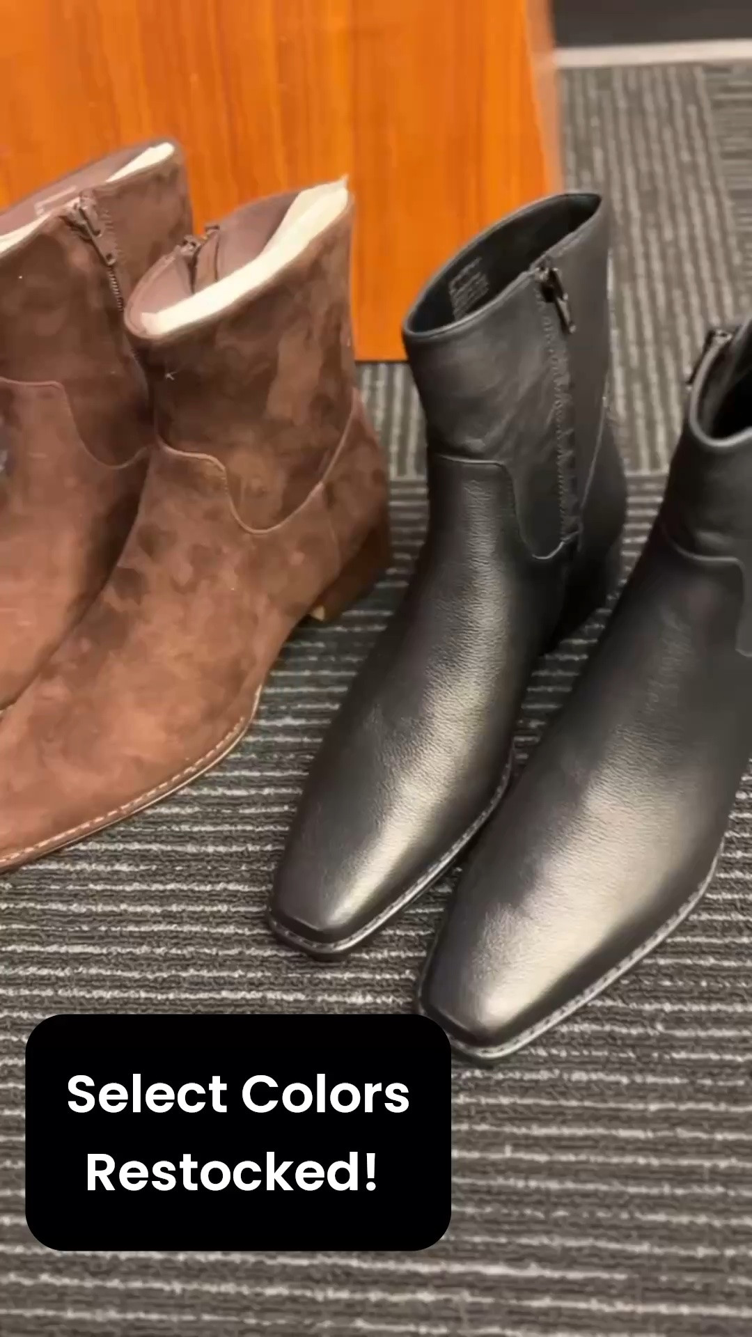 @nordstrom @Steve Madden US boots restocked! Grey and dark brown are fully in stock and black has select sizes restocked!

#LTKSaleAlert #LTKWorkwear