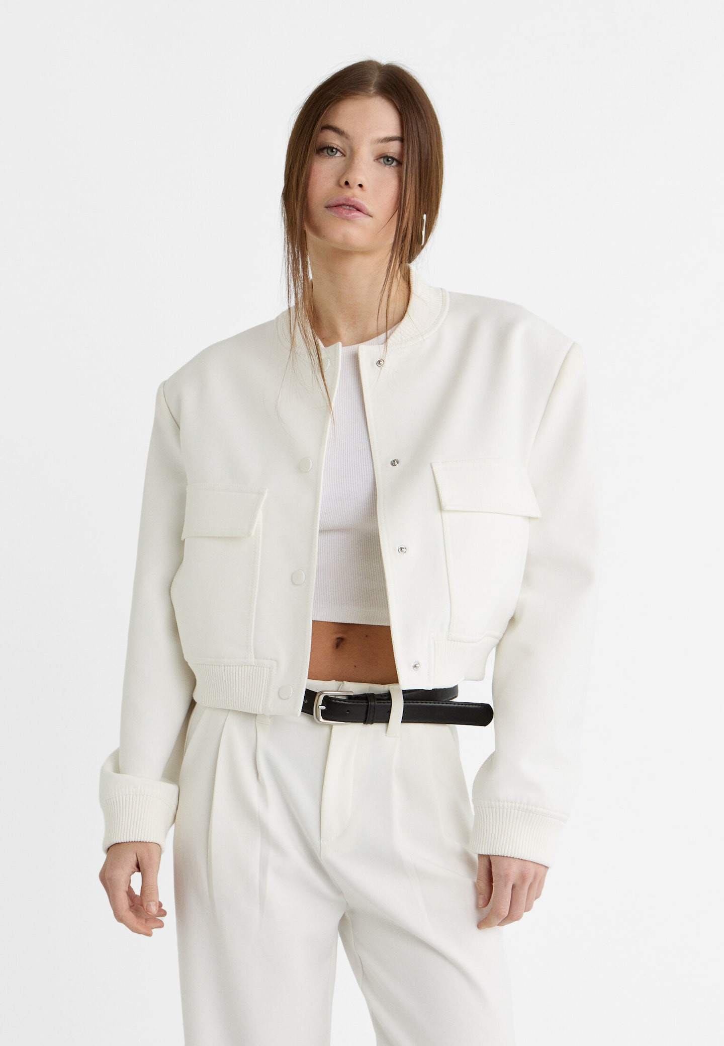 Bomber jacket with maxi pockets | Stradivarius (UK)