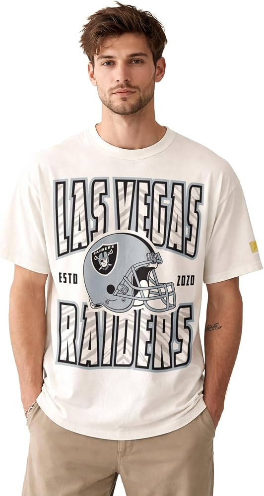Zubaz NFL Unisex 90's Reissue T-Shirt with Oversized Graphics (XS - 4XL) | Amazon (US)