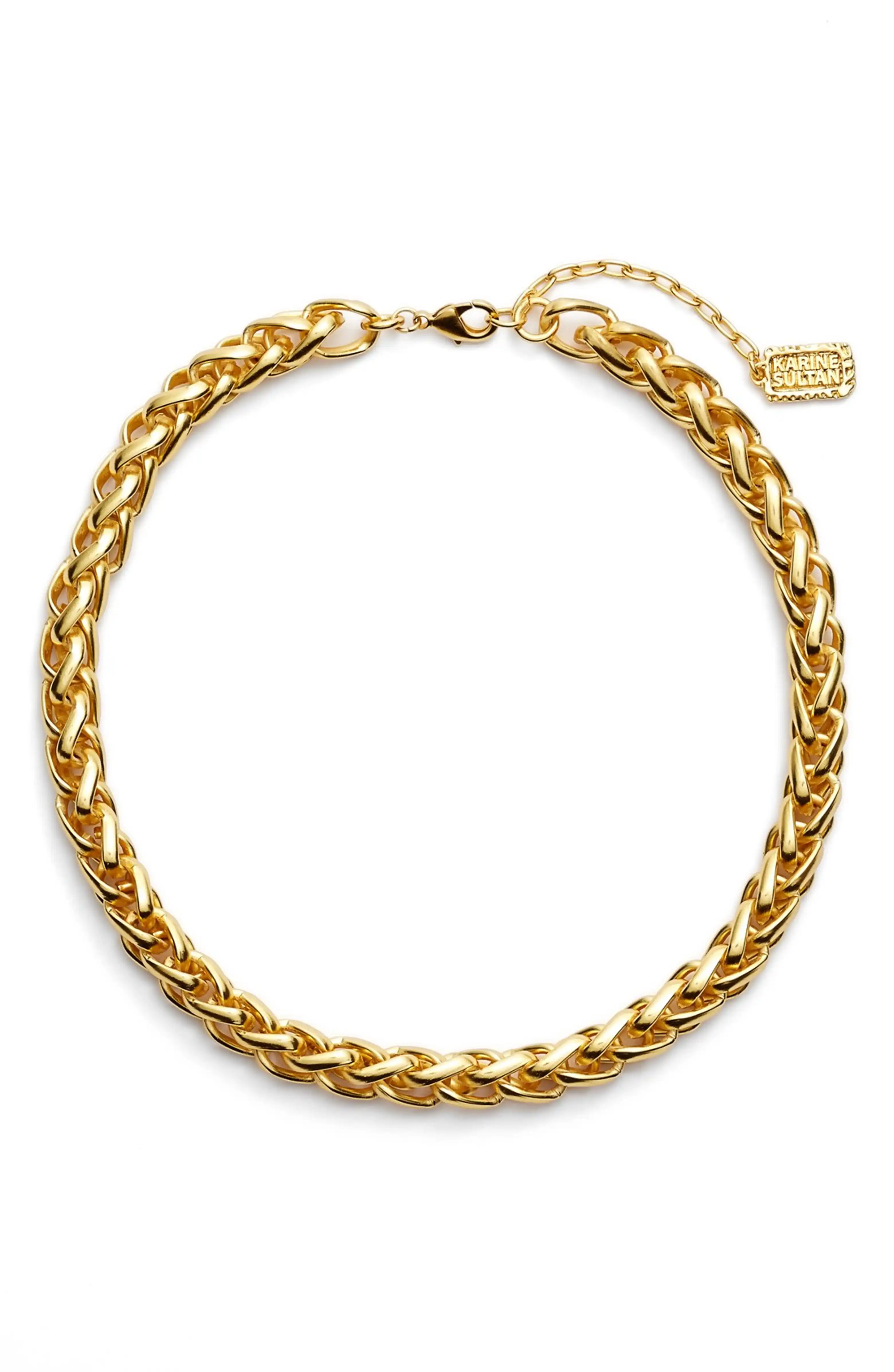 Braided Link Collar Necklace | Nordstrom