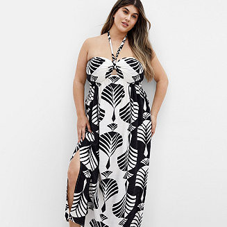 Plus Size Peta Border Print Maxi Dress | Macy's