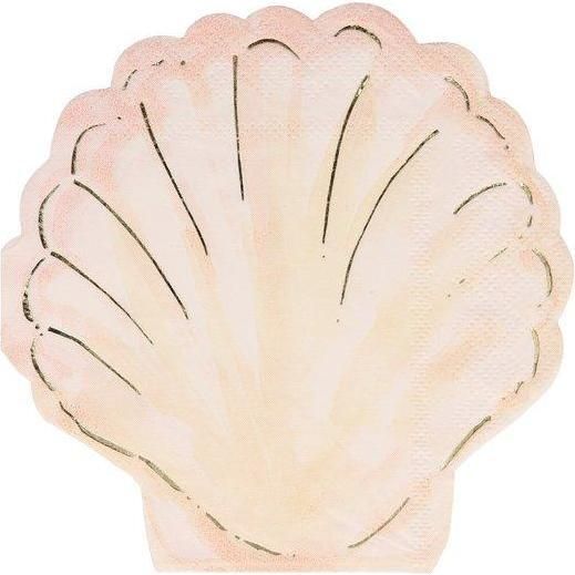 Watercolour Clam Shell Napkins | Maisonette