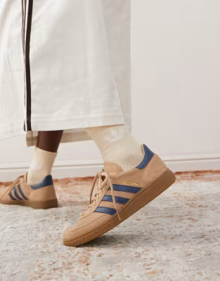 adidas Originals Handball Spezial trainers in light brown and navy | ASOS (Global)