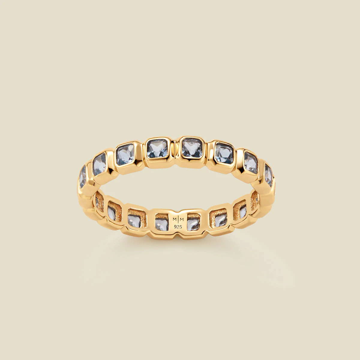 March Birthstone Eternity Ring | Made by Mary (US)