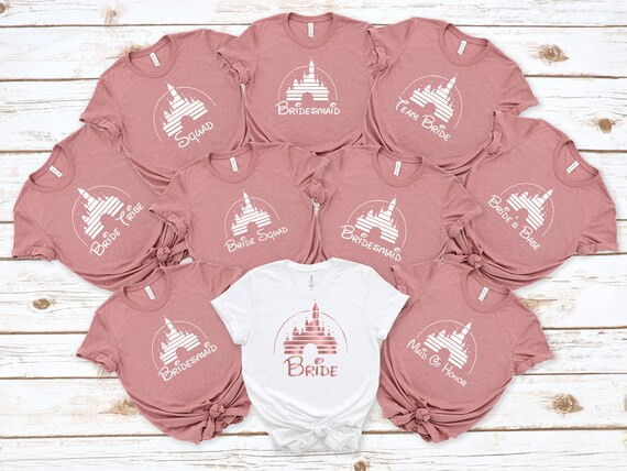 Disney Bachelorette Party Shirts, Disney Bride Shirt, Disney Bridesmaid Shirts, Disney Bridal Par... | Etsy (US)