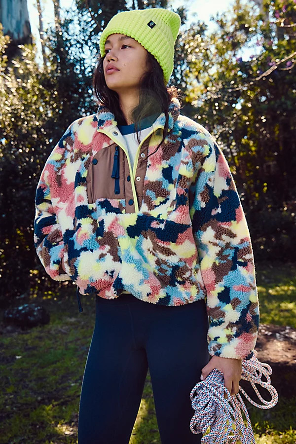 Hit The Slopes Printed Fleece Pullover | Free People (Global - UK&FR Excluded)