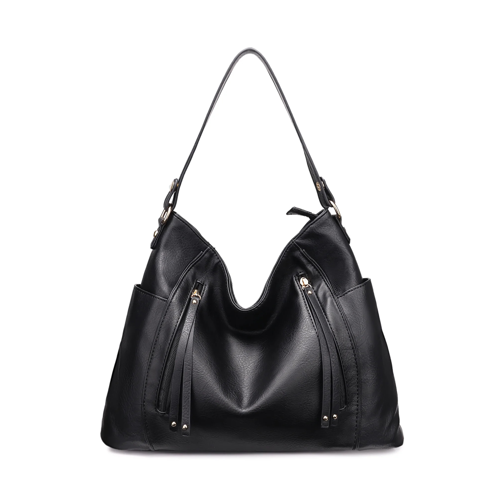 TEMOFON Women Fashion Hobo Shoulder Bags PU Leather Tote Bag Handbags with Adjustable Shoulder St... | Walmart (US)