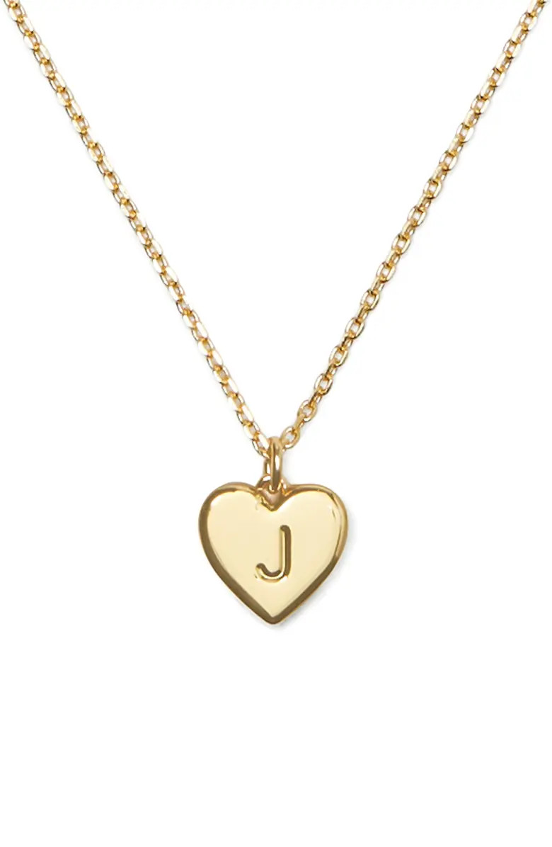 Kate Spade New York initial heart pendant necklace | Nordstrom | Nordstrom