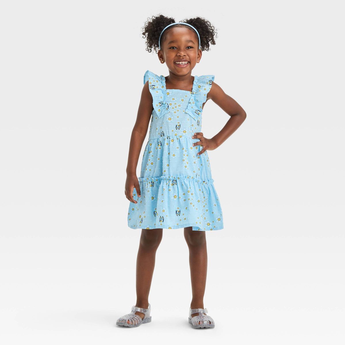 Toddler Girls' Bluey A-Line Dress - Blue | Target