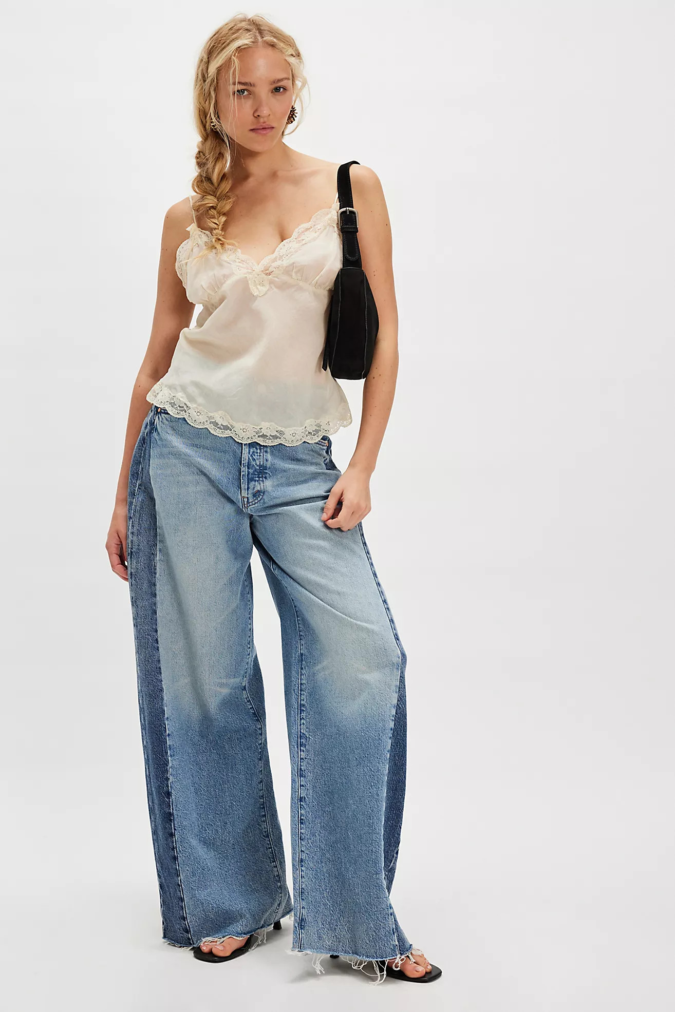 MOTHER The Pipe Dream Button Heel Jeans | Free People (Global - UK&FR Excluded)