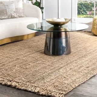 The Curated Nomad Saragossa Handmade Braided Jute Reversible Runner - 3' x 5' - Off White | Bed Bath & Beyond