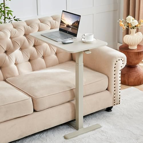 Overbed Table with Hidden Wheels, Height Adjustable Medical Bed Table Hospital Bedside Table, 28"... | Amazon (US)