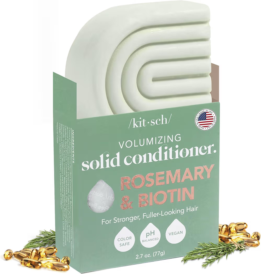 Kitsch Rosemary & Biotin Volumizing Hair Conditioner Bar for Hair Growth & Thickening – Hydrati... | Amazon (US)