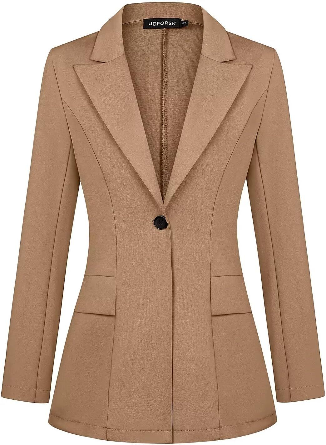 Blazers for Women Business Casual Blazer Jackets Long Sleeve Open Front Work Office Blazer Stretc... | Amazon (US)