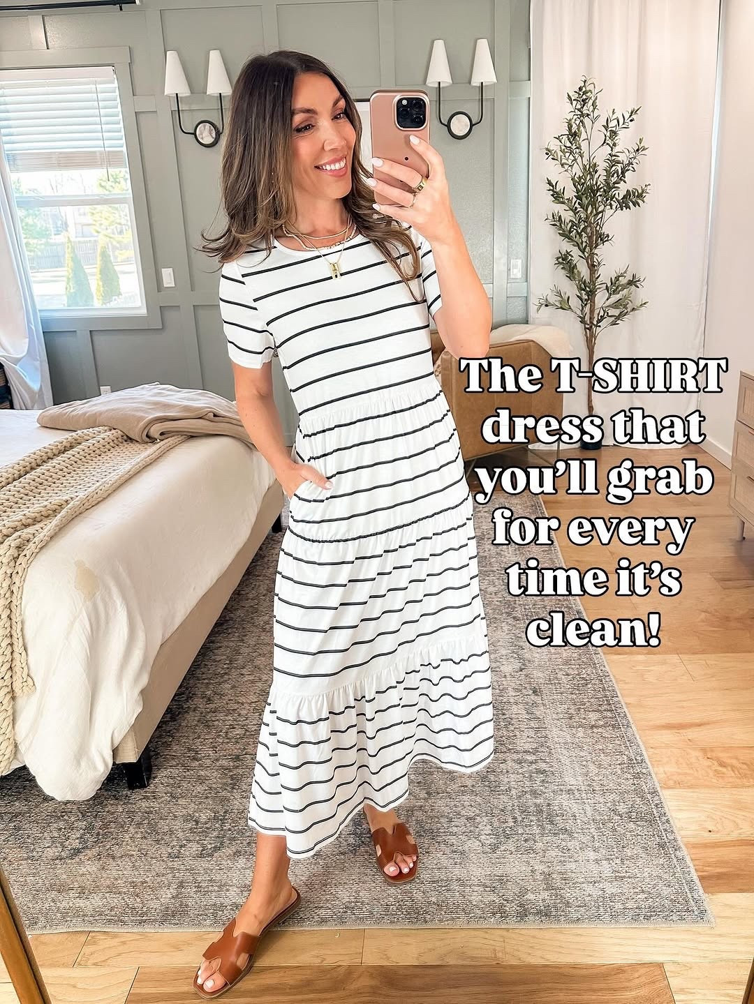 Elevated t-shirt dress that teachers are OBSESSED with! So comfortable and one of my best sellers! Amazon fashion, teacher outfit, work outfit, dress.

#LTKFindsUnder50 #LTKWorkwear #LTKStyleTip