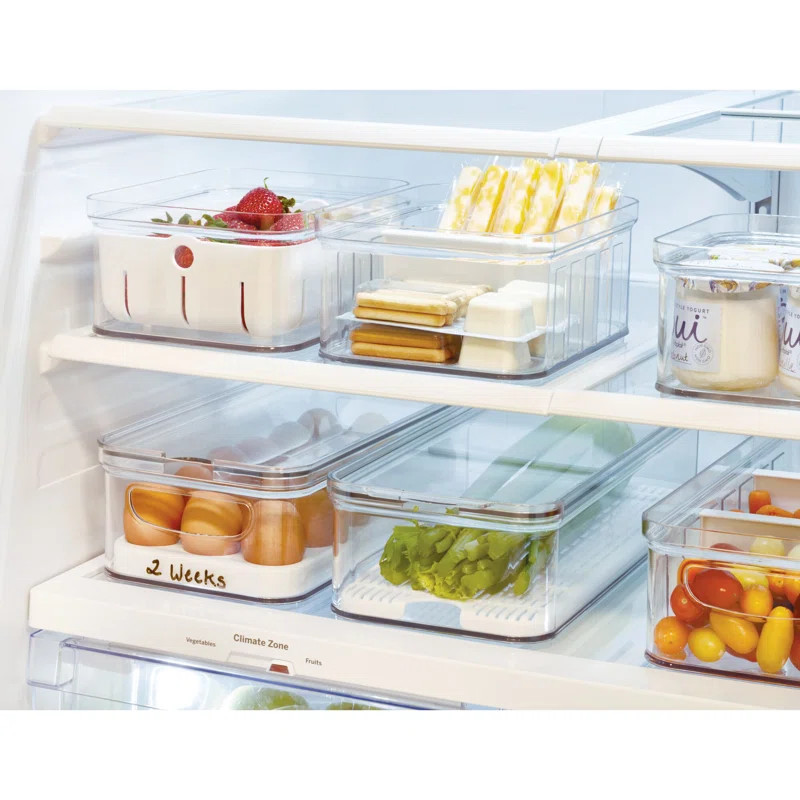 Crisp Stackable Refrigerator and Pantry Produce Food Storage Container | Wayfair North America