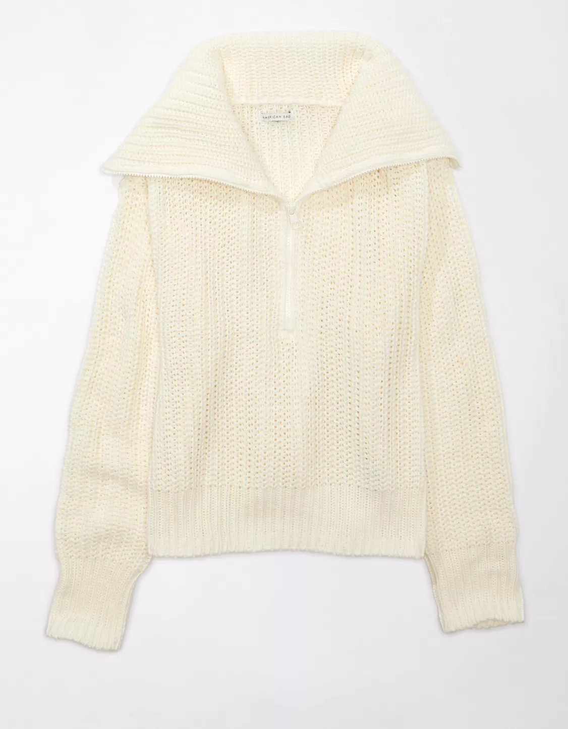 AE Quarter-Zip Collared Sweater | American Eagle Outfitters (US & CA)