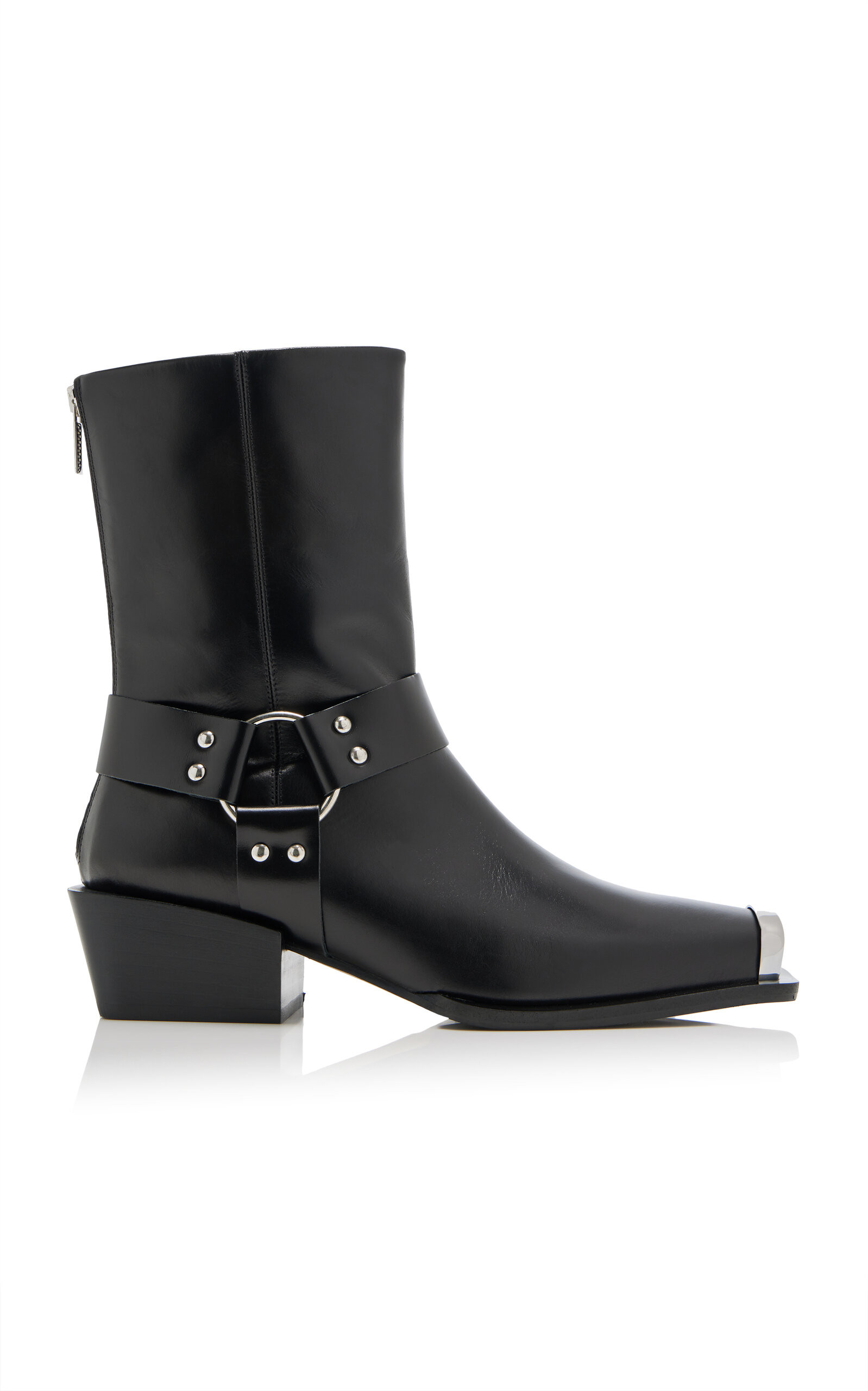 Wayne Ring-Detailed Leather Boots | Moda Operandi (Global)