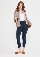 Remy Cropped Denim Shaping Legging w/ Released Hem | Yummie
