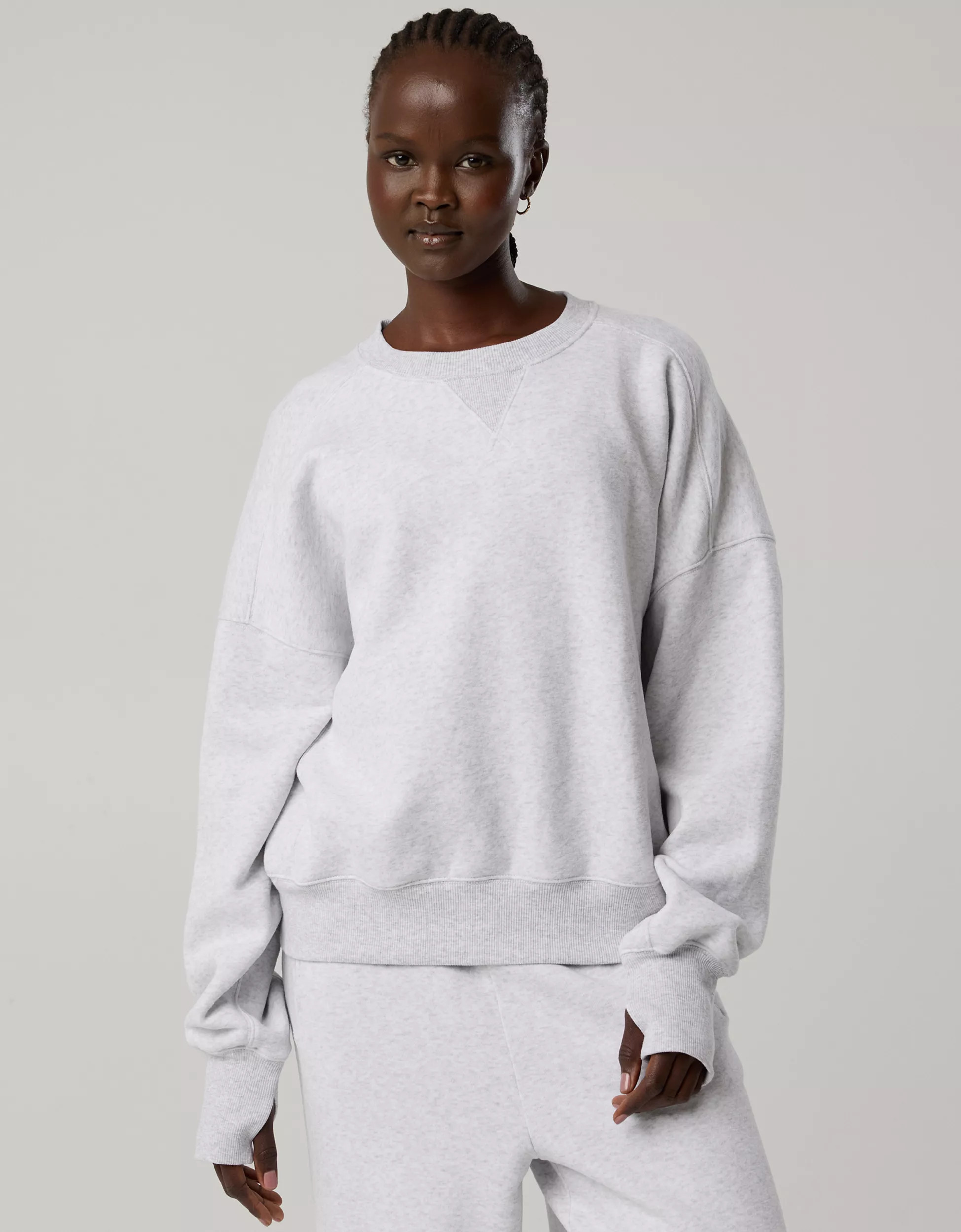 OFFLINE By Aerie Cloud Fleece Classic Crewneck Sweatshirt | Aerie