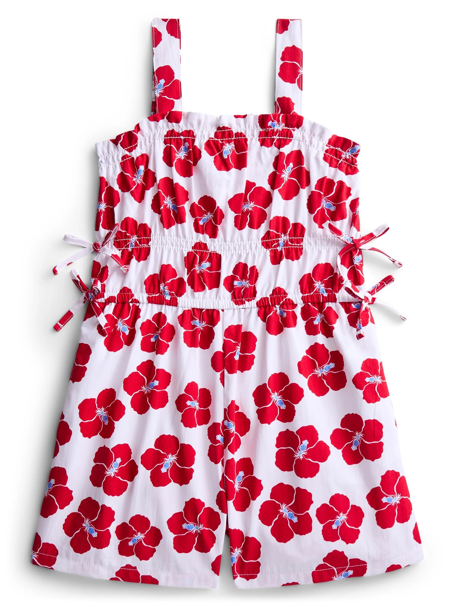 Wonder Nation Girls Elastic Waist Romper, Sizes 4-18 & Plus | Walmart (US)