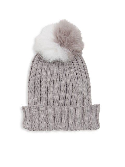 Dyed Fox Fur Pom Pom Hat | Saks Fifth Avenue OFF 5TH