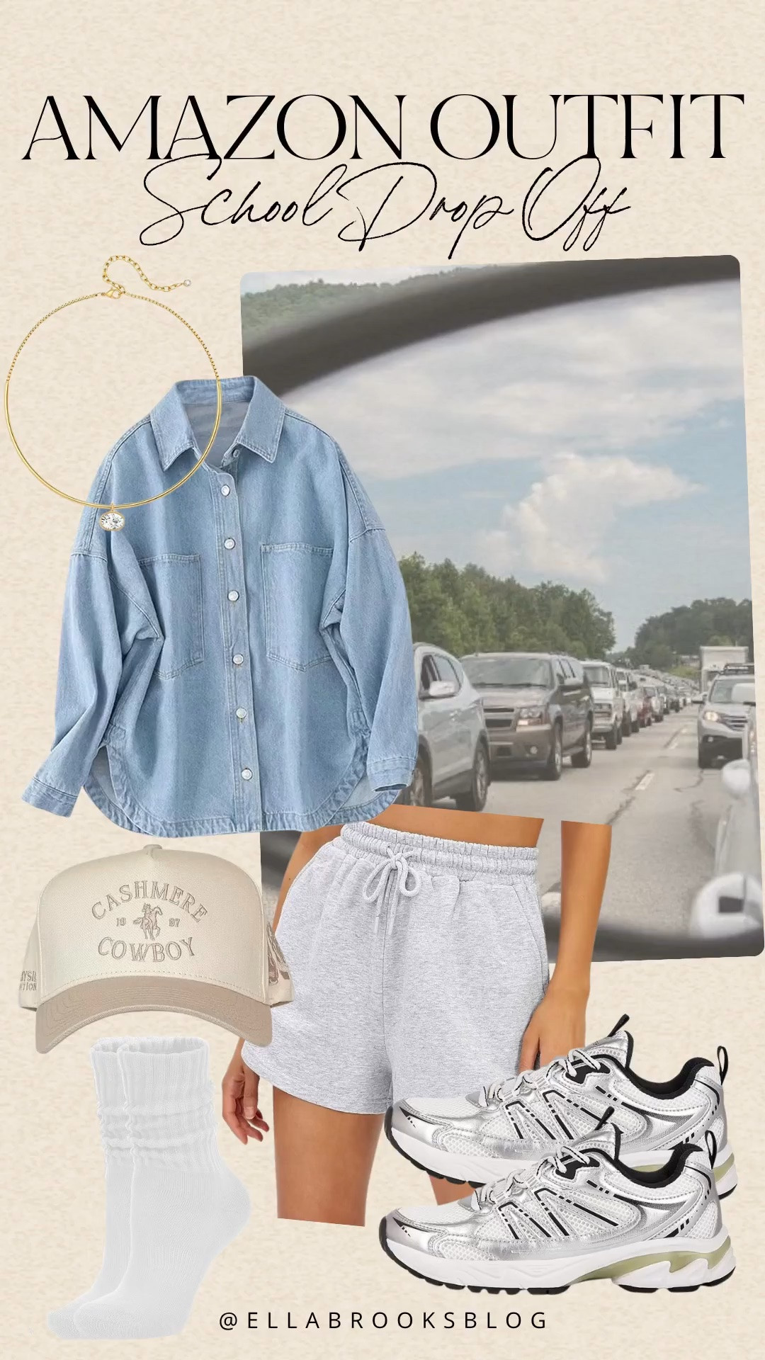 Amazon School drop off outfit inspo
Amazon style, denim shirt, trucker hat, mom style

#LTKootd #LTKmomlife #LTKSeasonal