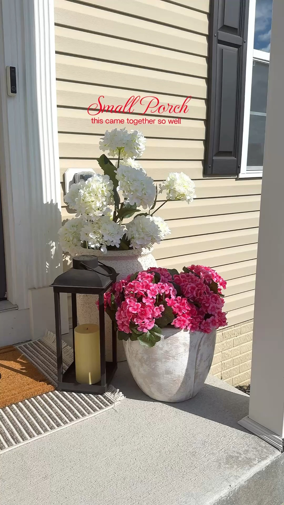 Small porch, big difference 🌸

#LTKmomlife #LTKU #LTKHome