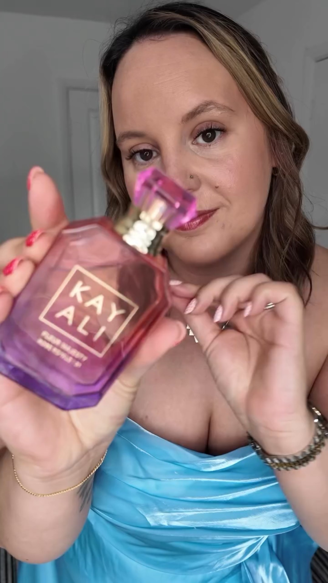 The dress? Flawless. The confidence? Unwavering. But the finishing touch? A spritz of Kayali Fleur Majesty Rose Royale 31 perfume - it's like capturing main character vibes in a bottle! 💐✨ 

I love how this scent adds a touch of elegance and softness to any look, like wrapping myself in confidence. 

💬 Do you choose your fragrance before or after your outfit? 

#KayaliPerfume #FragranceOfTheDay #ScentStyle #OutfitFinisher #PerfumeReel #plussizefashionblogger

#LTKbeauty #LTKuk #LTKstyletip