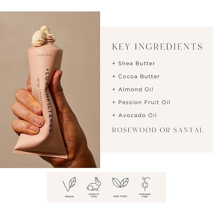 + Lux Unfiltered N°32 Gradual Hydrating Self Tanner in Santal - Self Tanning Lotion with No Mess... | Amazon (US)