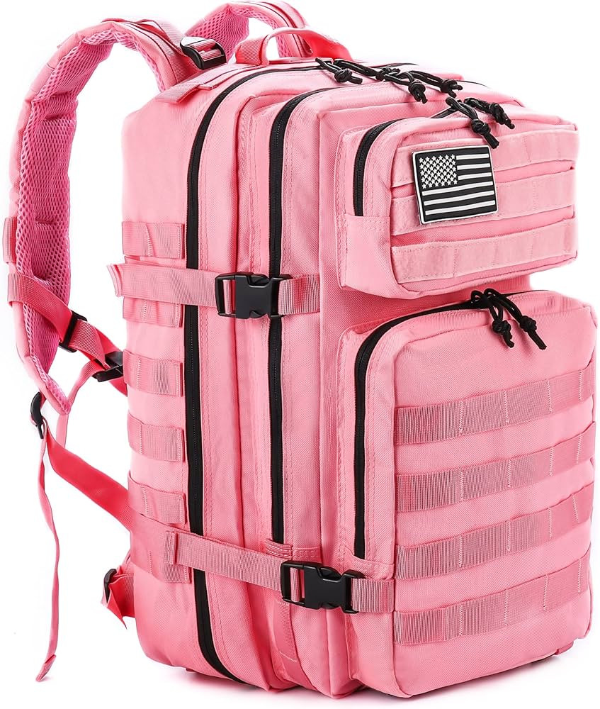 LHI Military Tactical Backpack for Men and Women 45L Army 3 Days Assault Pack Bag Large Rucksack wit | Amazon (US)