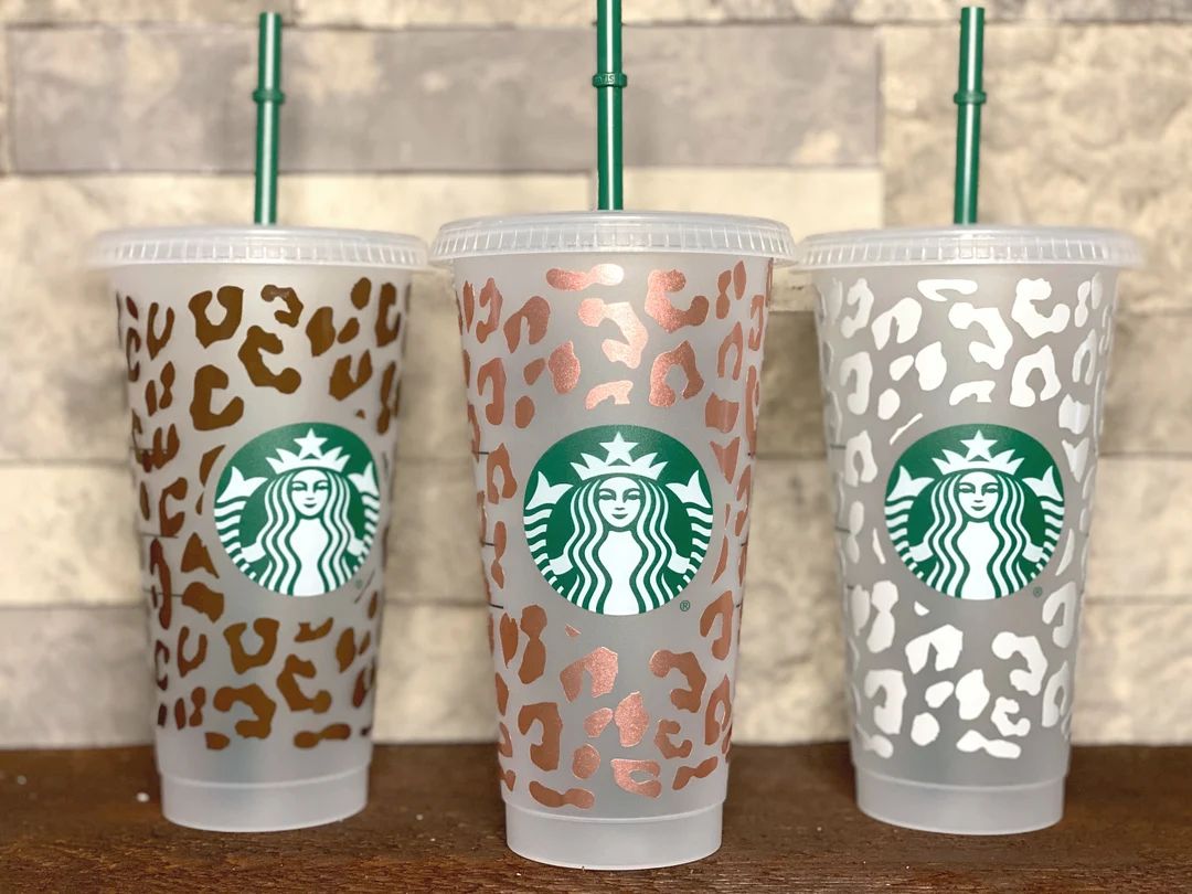 CHEETAH STARBUCKS Cup | Personalized Starbucks | Leopard tumbler with name | Cheetah Print Starbu... | Etsy (US)